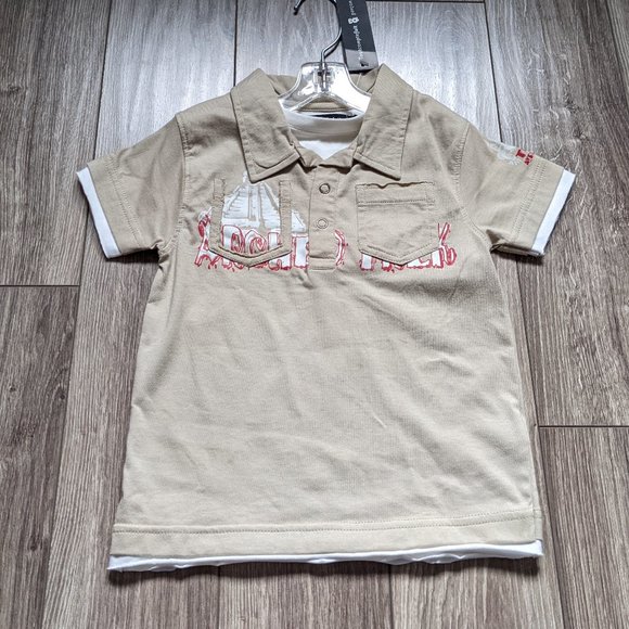 [KIDS 2/$20] NWT Toddler Boy (3T) - TOUT COMPTE FAIT Polo Fooler - Picture 1 of 5